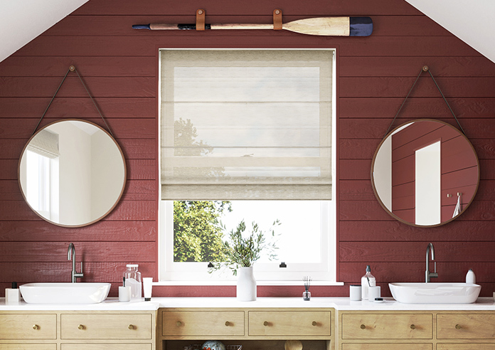 Sahara Voile, Metallic Sand - Roman Blind - Image 3